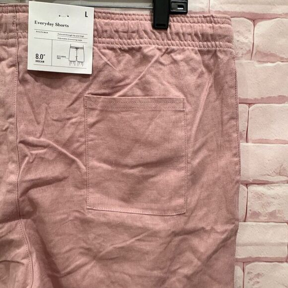 Goodfellow & Co men's pink shorts 8" inseam size large - Picture 6 of 9
